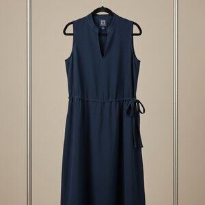 Anne Klein Sleeveless Midi Dress - Navy Blue - Size 8